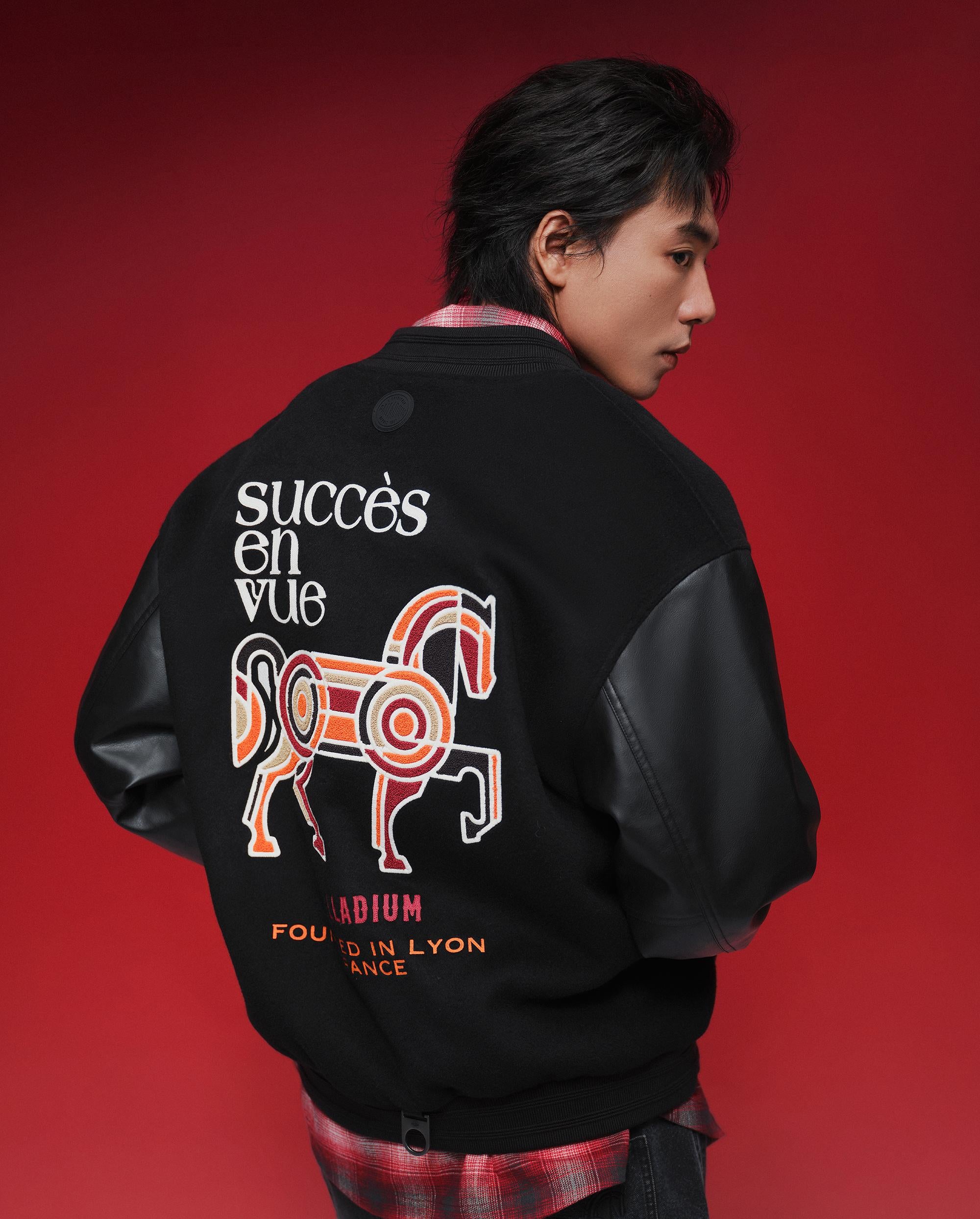 1012776-032 | MEN'S CNY THEME LOGO OVERSIZE WOOL-BLEND JACKET | TAP SHOE - Image 2