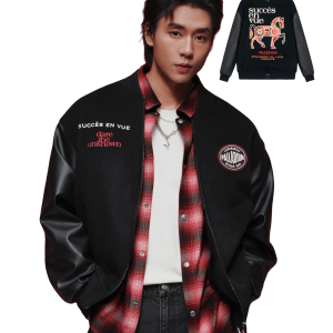 1012776-032 | MEN'S CNY THEME LOGO OVERSIZE WOOL-BLEND JACKET | TAP SHOE