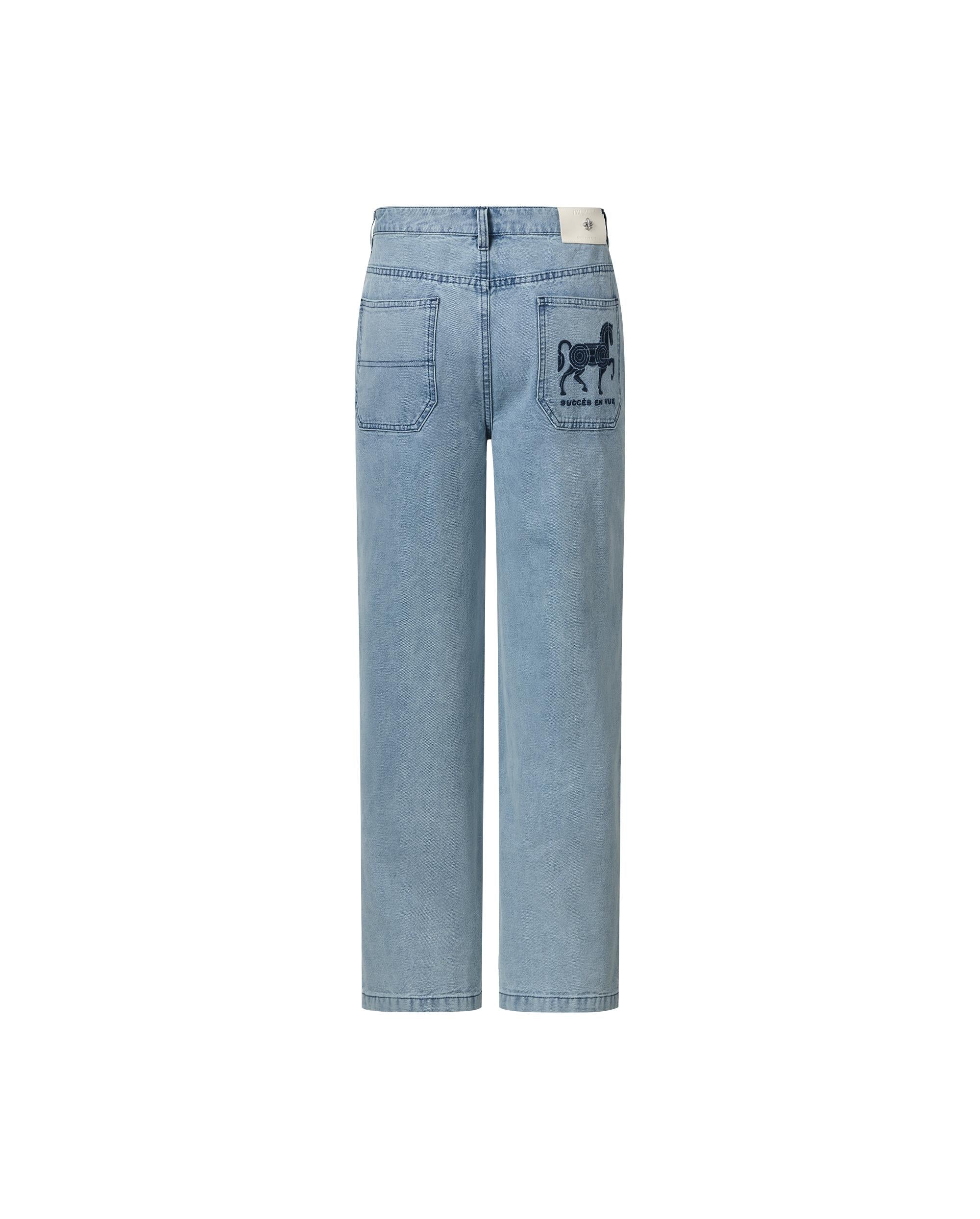 1012783-538 | MEN'S CNY HORSE THEME LOOSE FIT JEANS | ALLURE - Image 2