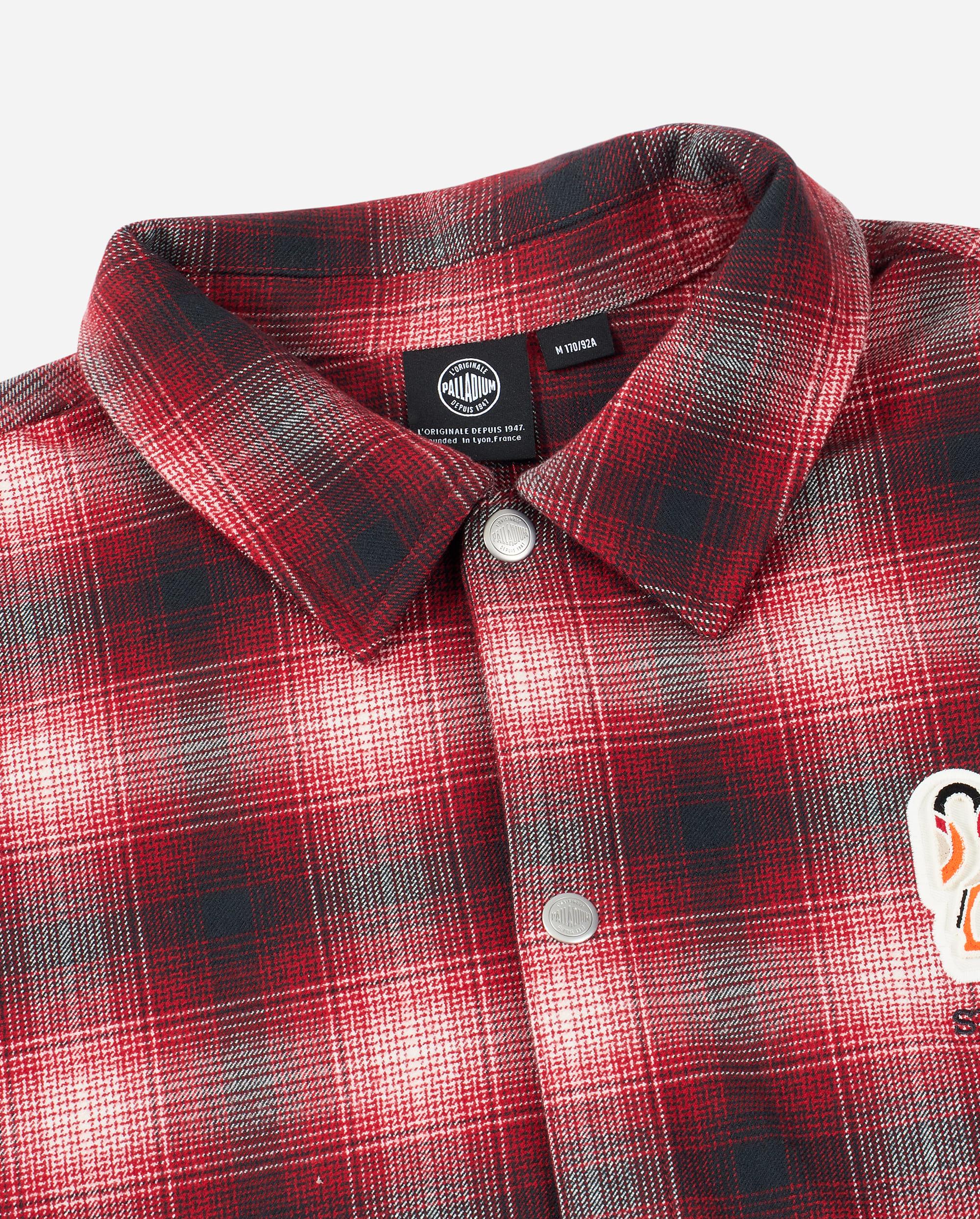 1012784-938 | MEN'S CNY HORSE THEME LOGO CHECKED SHIRT | RED/WT PATTERN - Image 3