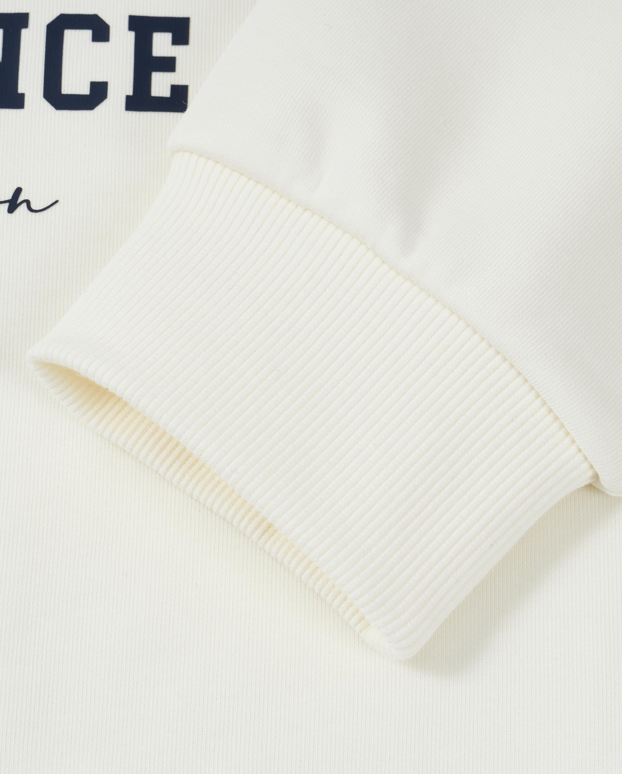 1012801-262 | MEN'S VOYAGE THEME DROPPED SHOULDERS SWEATSHIRT | MARSHMALLOW - Image 6