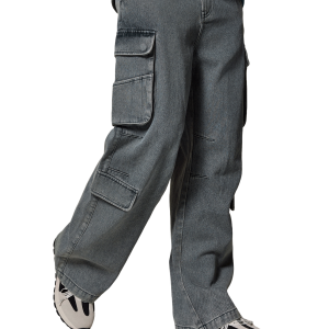 1012806-097 | MEN'S VINTAGE STONE WASHED CARGO JEANS | STORMY WEATHER