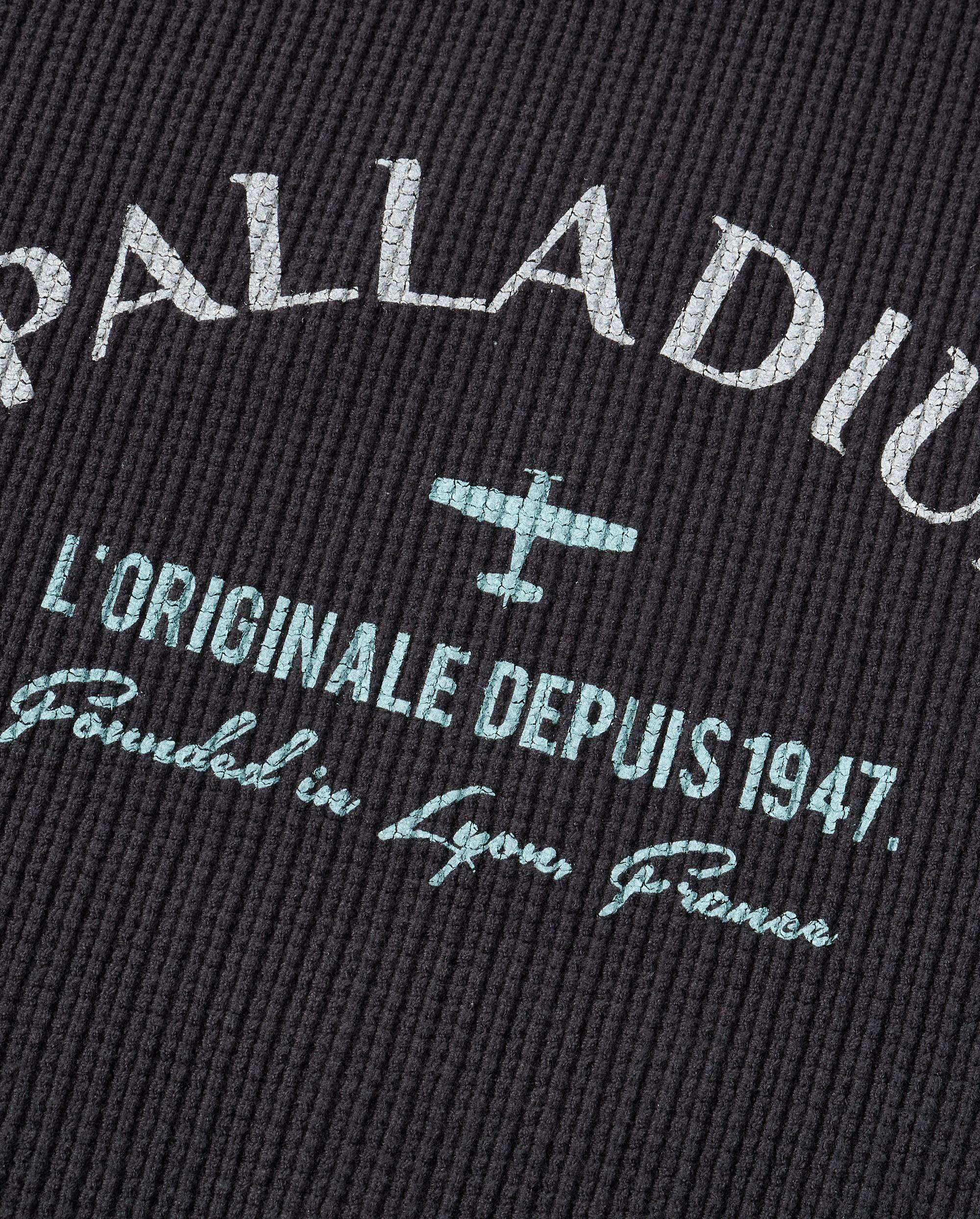 1012813-063 | MEN'S PALLADIUM LOGO TOP-STITCHING SWEATER | BLACK SAND - Image 7