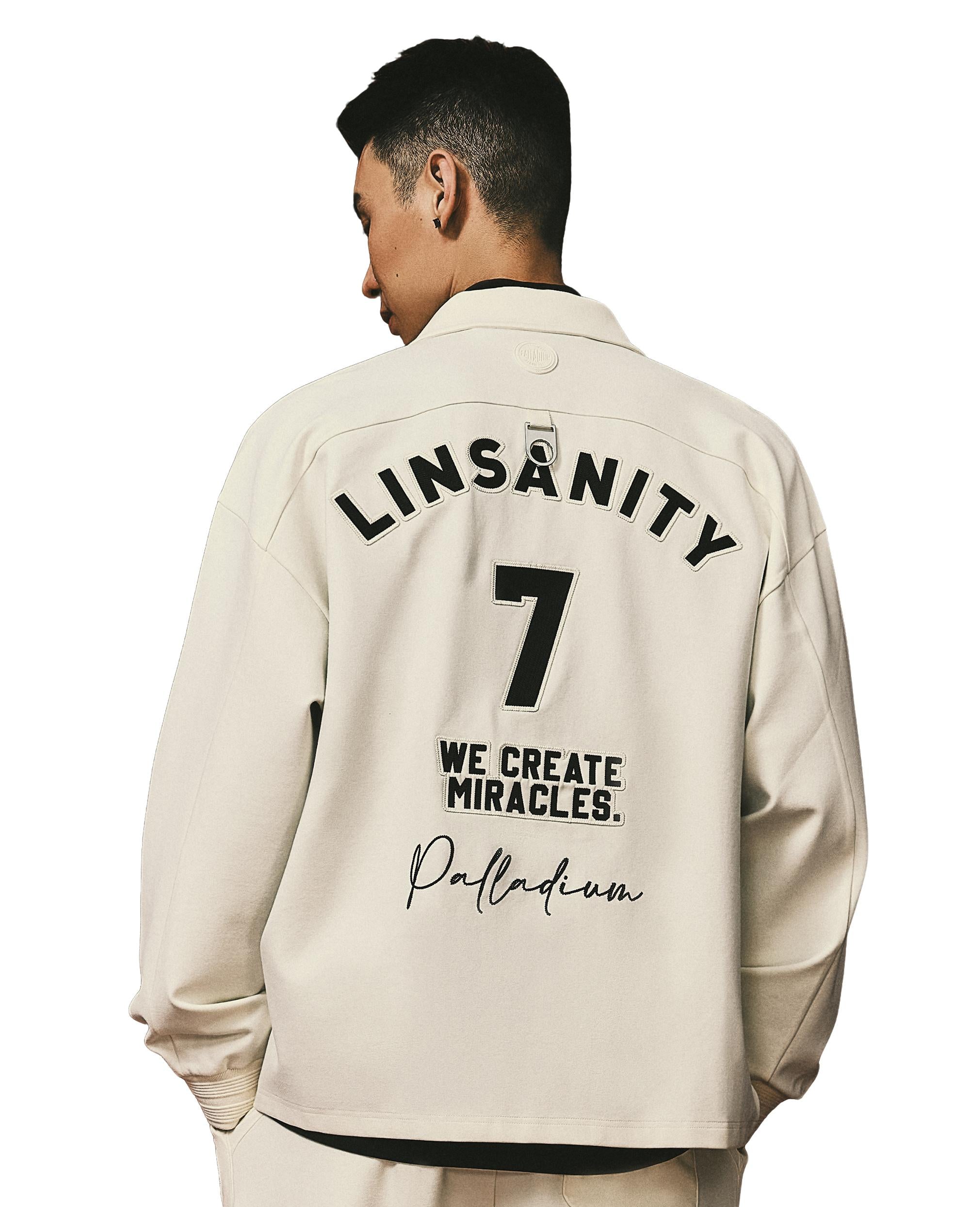 109164-232 | MEN'S PALLADIUM X JEREMY LIN LINSANITY LOGO JACKET | VANILLA ICE - Image 2