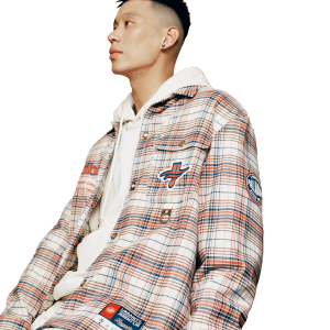 109343-800 | MEN'S PALLADIUM X JEREMY LIN LINSANITY CHECKED SHI | YELLOW/RED/BLACK