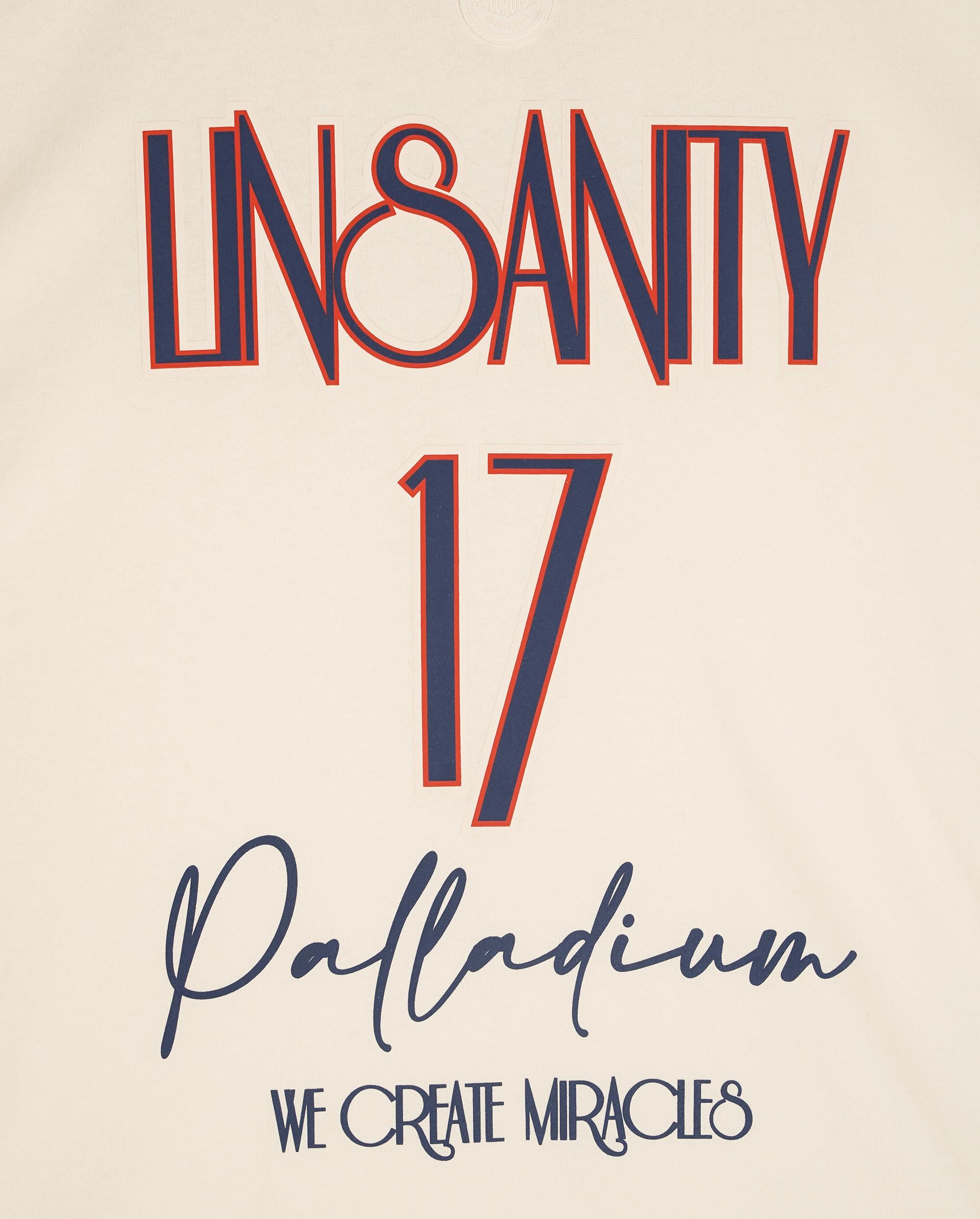 109347-232 | PALLADIUM X JEREMY LIN LINSANITY COTTON T-SHIRT | VANILLA ICE - Image 4