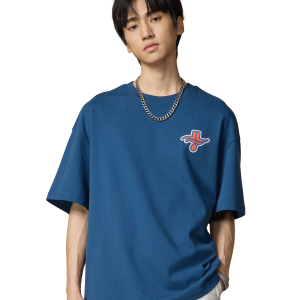 109347-478 | PALLADIUM X JEREMY LIN LINSANITY COTTON T-SHIRT | BLUE WING TEAL