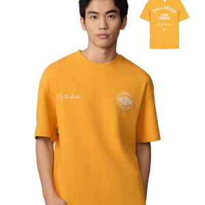 109647-706 | MEN'S VINTAGE PALLADIUM LOGO LOOSE FIT COTTON T-SH | SUNFLOWER