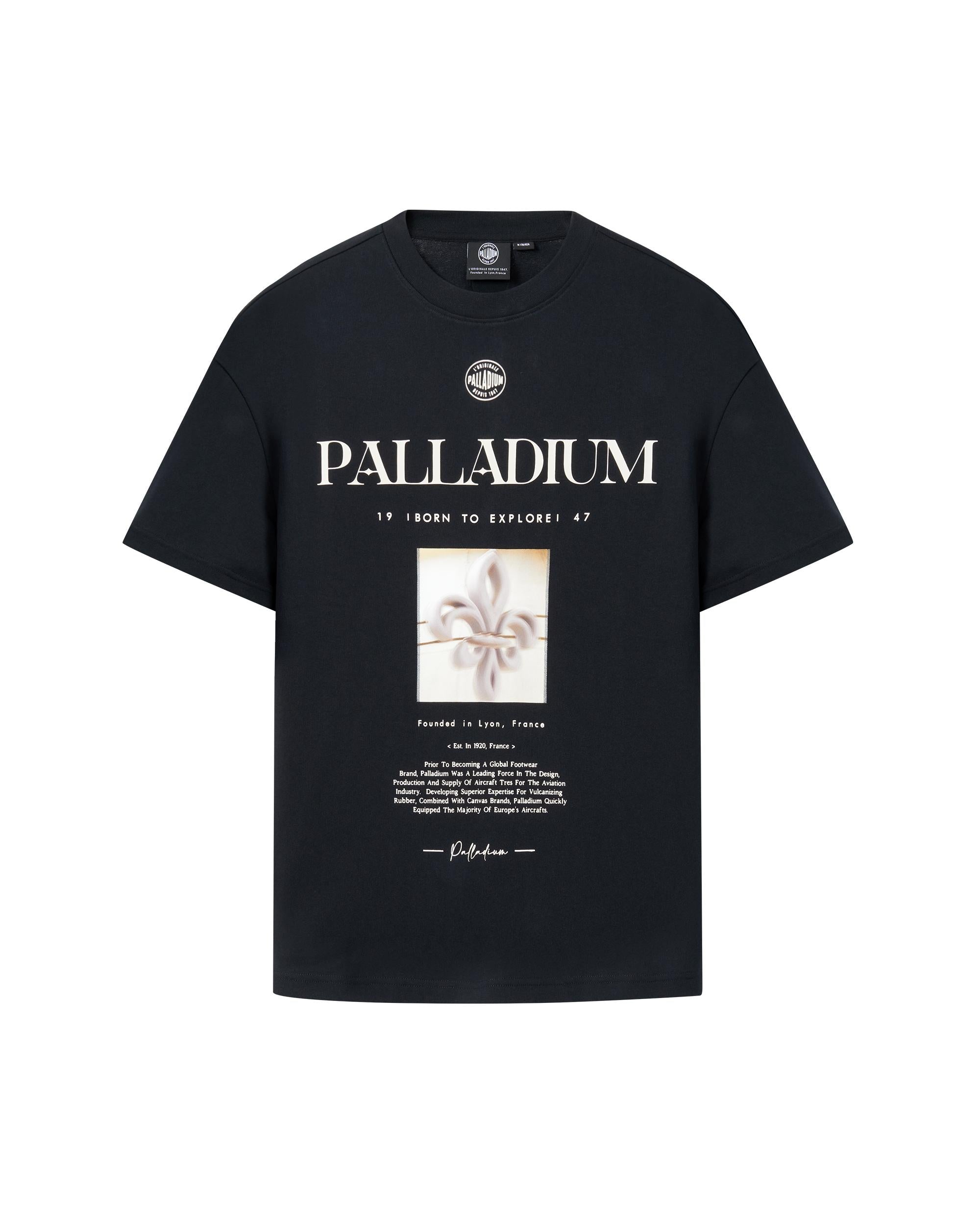 109650-032 | MEN'S IRIS THEME PRINTED LOOSE FIT COTTON T-SHIRT | TAP SHOE - Image 3