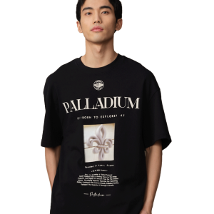 109650-032 | MEN'S IRIS THEME PRINTED LOOSE FIT COTTON T-SHIRT | TAP SHOE