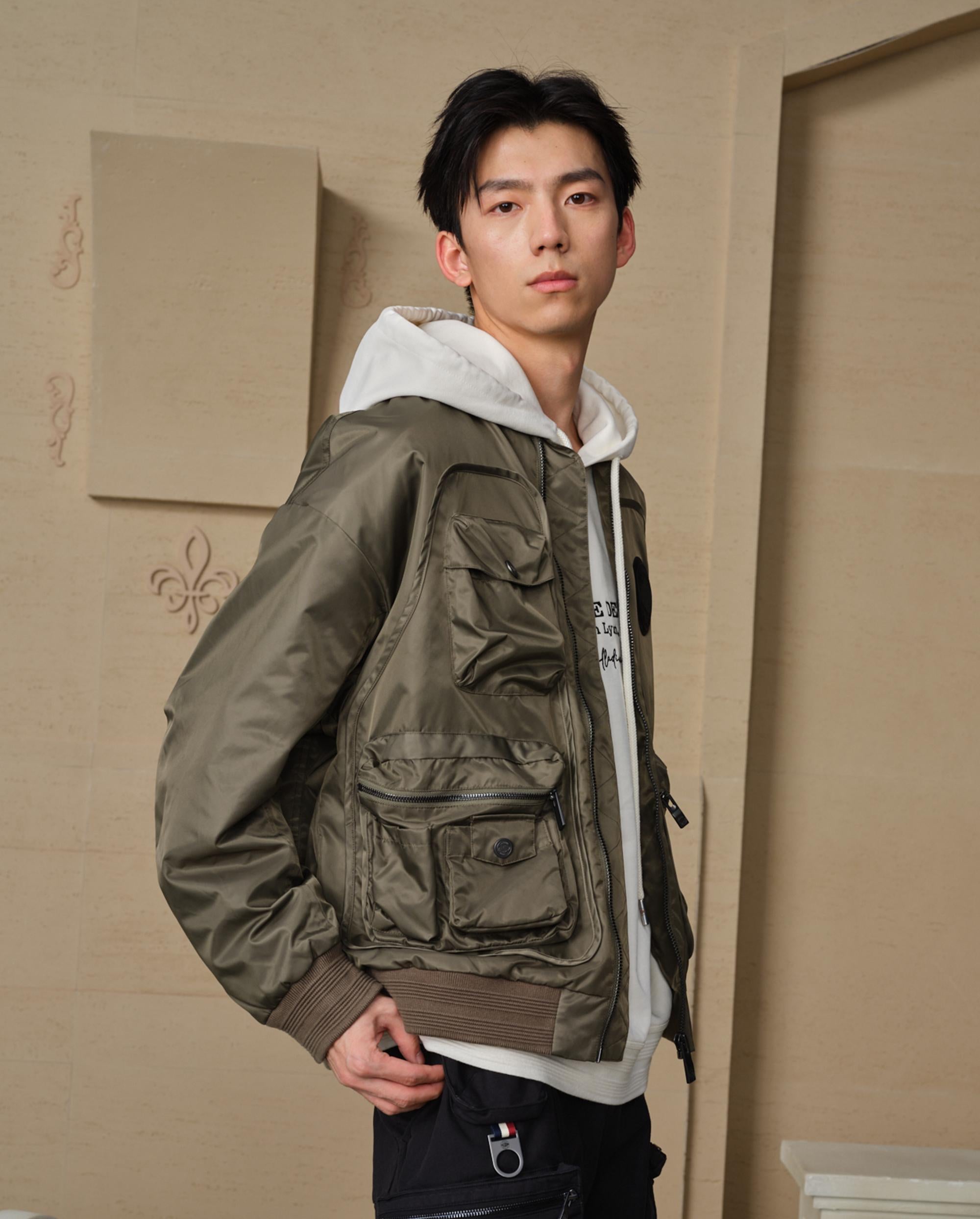 109654-367 | MEN'S PALLADIUM LOGO BOMBER JACKET | TEA LEAF - Image 7