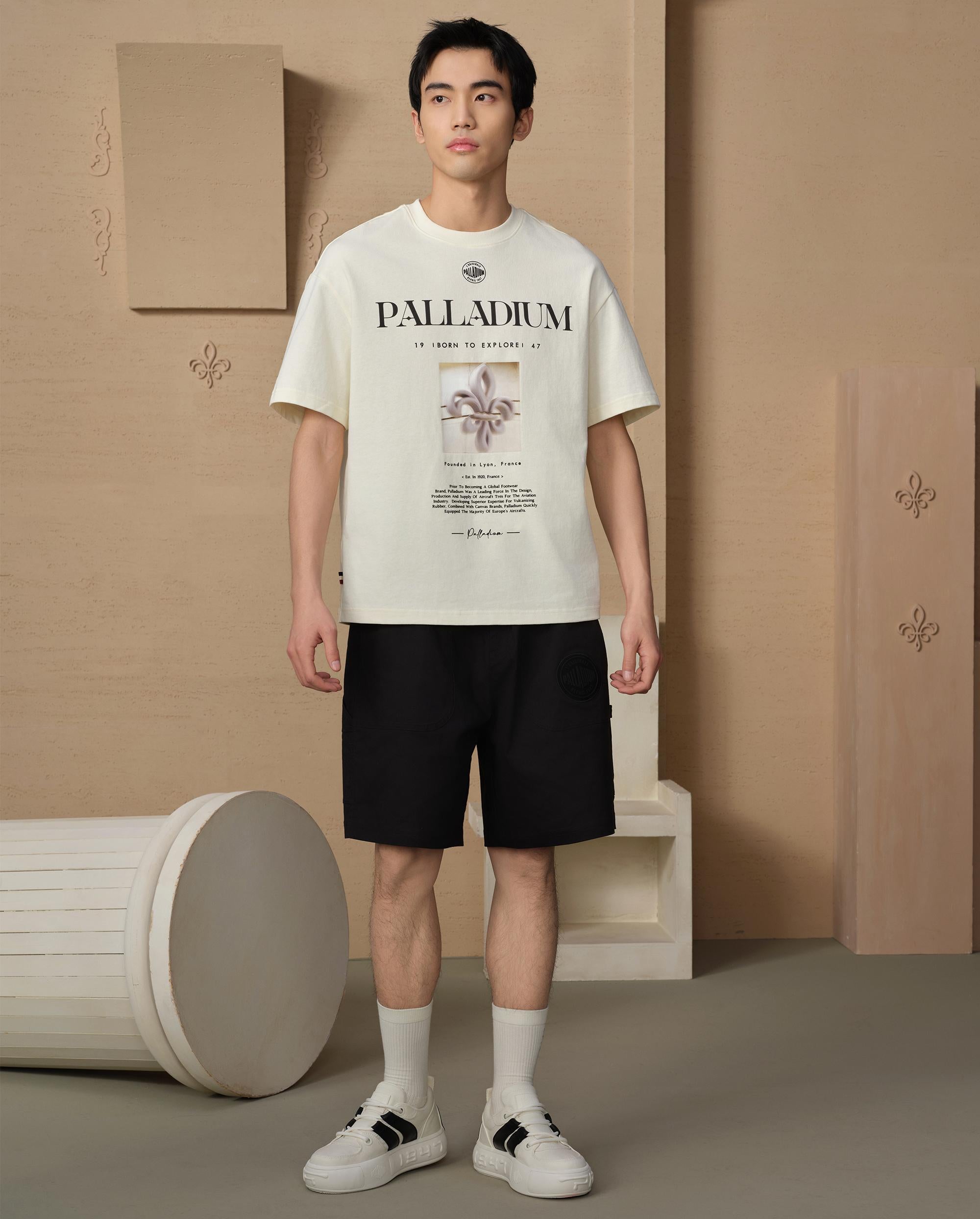109687-032 | MEN'S PALLADIUM LOGO SHORTS | TAP SHOE - Image 3