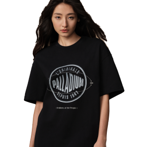 109731-032 | MEN'S PALLADIUM LOGO LOOSE FIT COTTON T-SHIRT | TAP SHOE