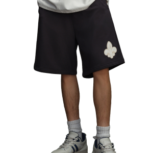 178025-033 | UNISEX EMBROIDERED IRIS LOGO SHORTS | BLK OYSTER