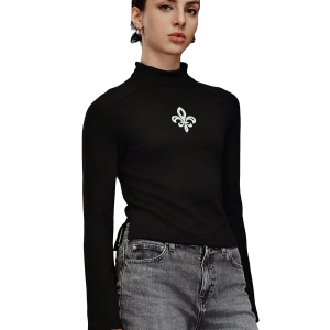 1910513-032 | WOMEN'S IRIS LOGO SLIM-FIT LONG SLEEVES T-SHIRT | TAP SHOE