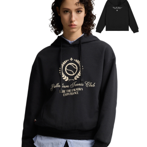 1911360-032 | WOMEN'S PALLADIUM TENNIS CLUB LOGO HOODIE | TAP SHOE