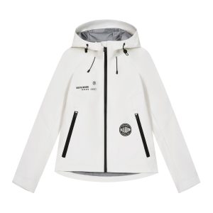 1911363-232 | WOMEN'S LOGO CARGO LOOSE FIT HOODED JACKET | VANILLA ICE