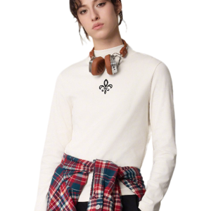 1911377-262 | WOMEN'S IRIS LOGO LONG SLEEVES T-SHIRT | MARSHMALLOW