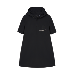 1911403-032 | WOMEN'S LOGO HALF-ZIP LOOSE FIT HOODED DRESS | TAP SHOE