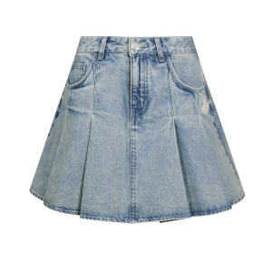 1911420-424 | WOMEN'S IRIS LOGO DENIM SHORT SHIRT | BLUE SHADOW