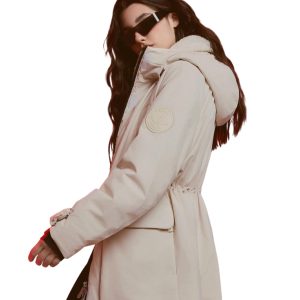 1911917-244 | WOMEN'S LOOSE FIT CARGO HOODED JACKET | WHITECAP GRAY