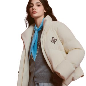 1911933-232 | WOMEN'S IRIS LOGO CORDUROY DOWN JACKET | VANILLA ICE