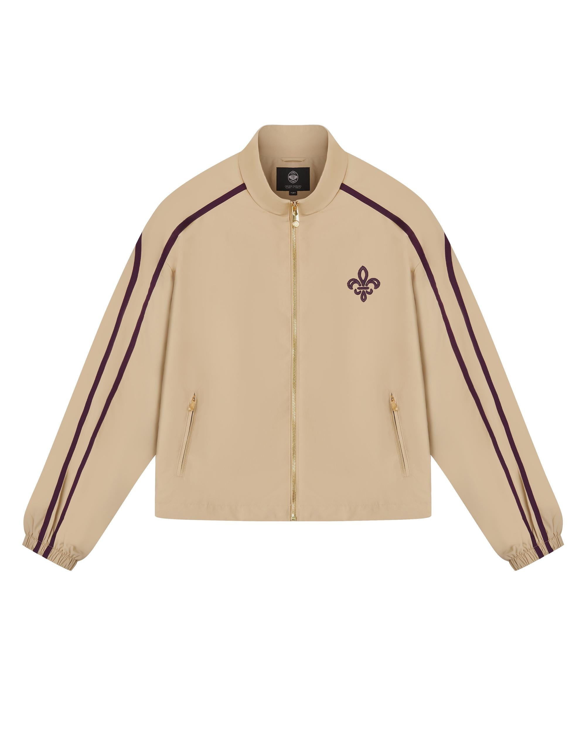 1911943-158 | WOMEN'S IRIS LOGO SIDE STRIPES LOOSE FIT JACKET | MILK TEA - Image 4