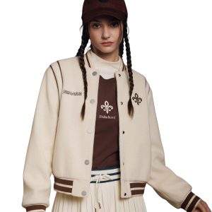 1911948-232 | WOMEN'S IRIS LOGO BRUSHED COLOR BLOCKS JACKET | VANILLA ICE