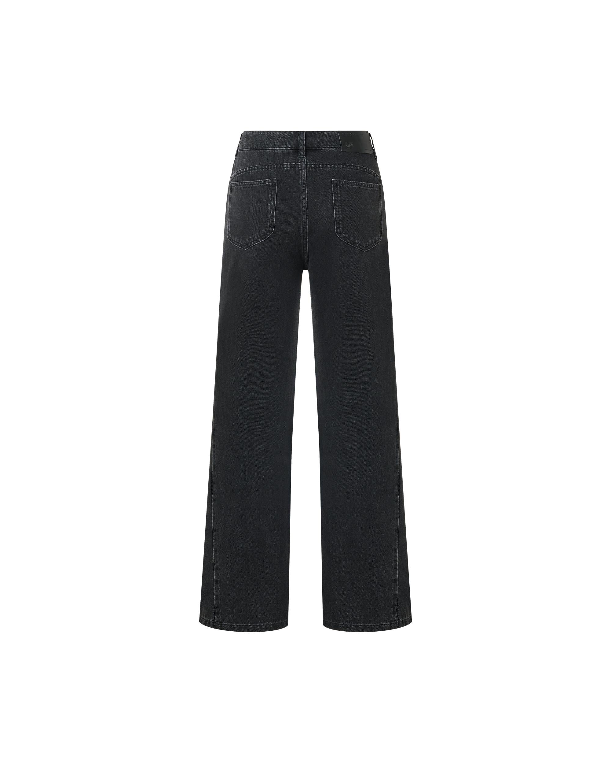 1911957-032 | WOMEN'S IRIS LOGO WIDED-LEG LIGHT WASH JEANS | TAP SHOE - Image 2