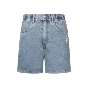 1911976-397 | WOMEN'S IRIS LOGO DENIM SHORTS | MOUNTAIN SPRING