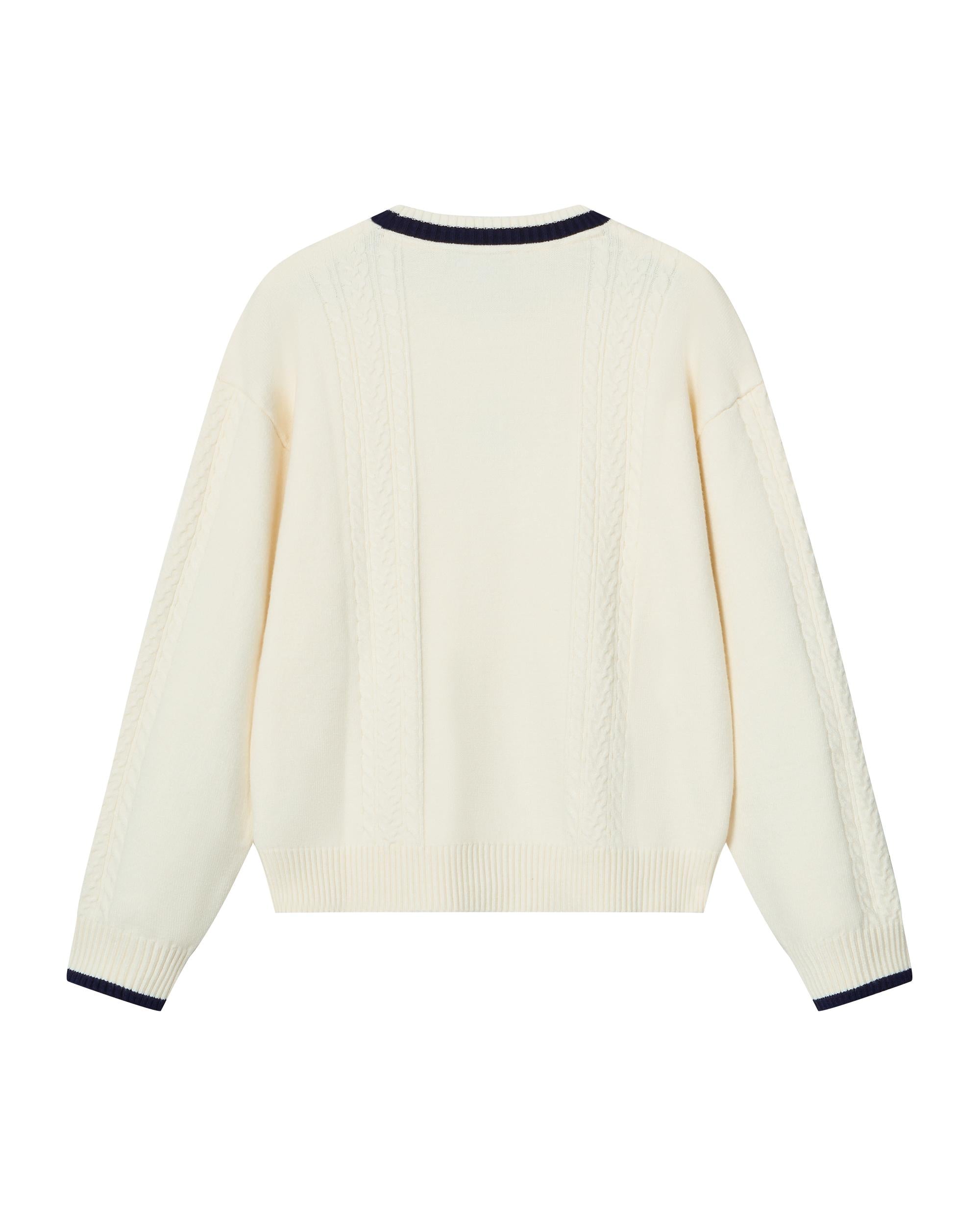 1911984-232 | WOMEN'S IRIS LOGO COLOR BLOCKS SWEATER | VANILLA ICE - Image 2