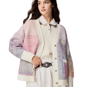 1911990-517 | WOMEN'S IRIS LOGO GRADIENT COLOR CARDIGAN | GRADIENT PL