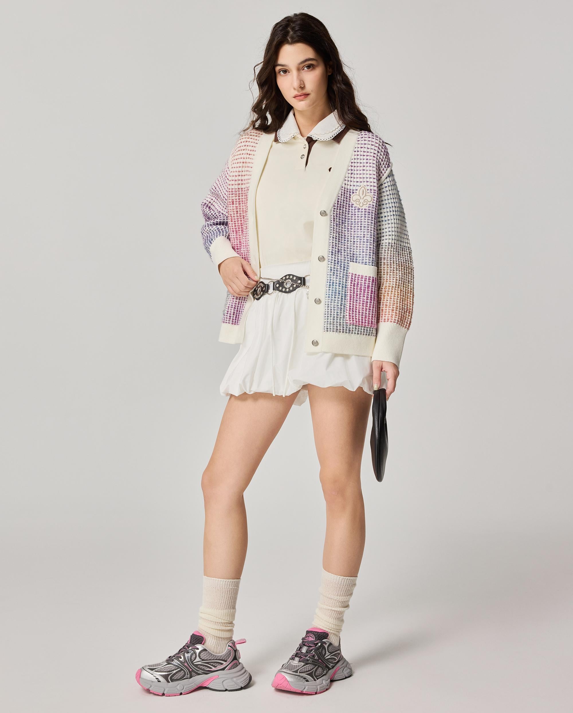 1911990-517 | WOMEN'S IRIS LOGO GRADIENT COLOR CARDIGAN | GRADIENT PL - Image 3