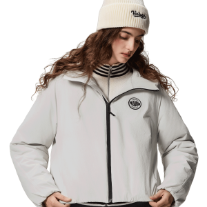 1912829-105 | WOMEN'S PALLADIUM LOGO LOOSE FIT PADDED JACKET | WHITE ONYX