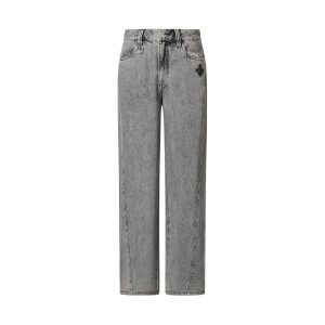 1912834-066 | WOMEN'S IRIS LOGO STONE WASHED COTTON JEANS | GRIFFIN