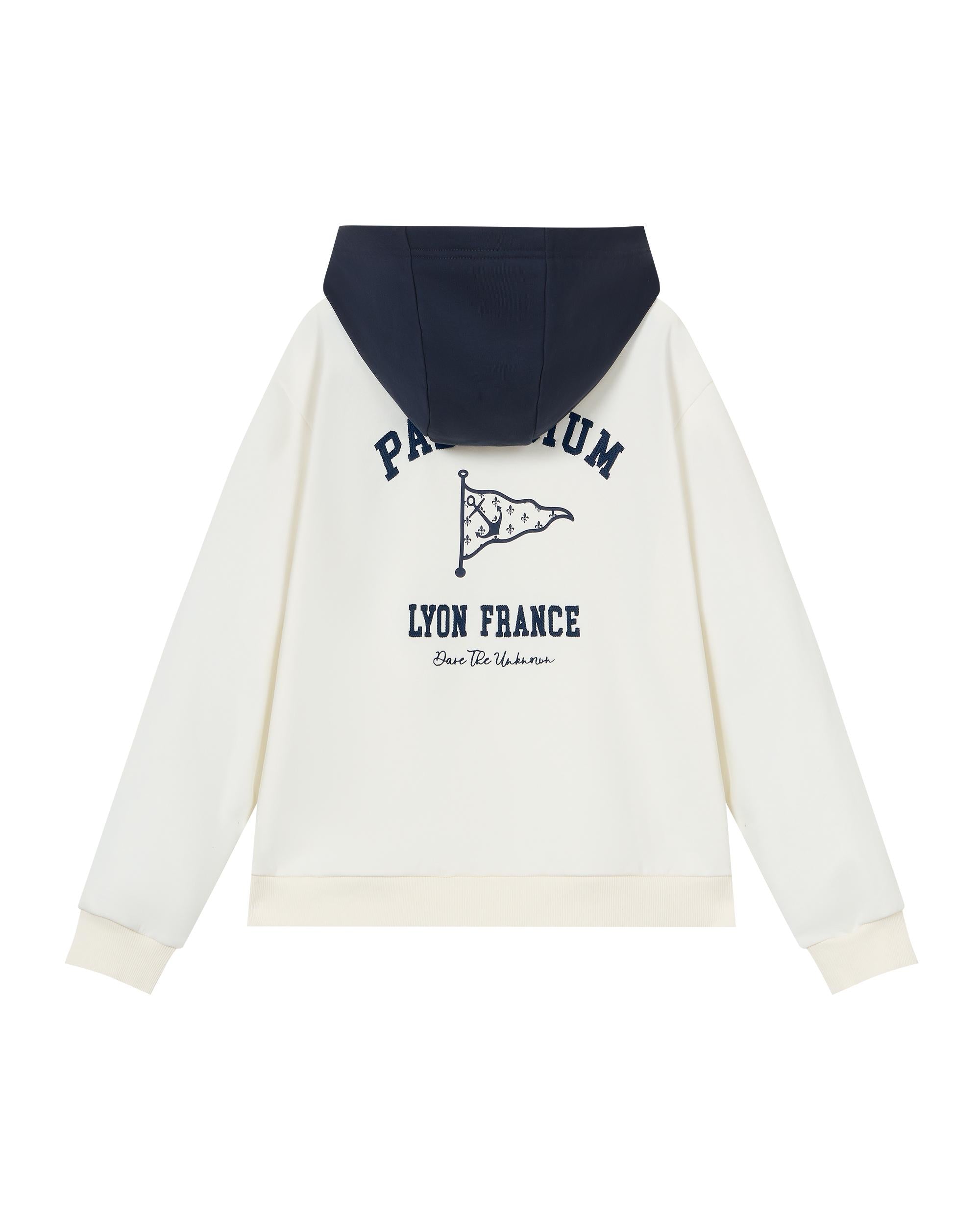 1912857-262 | WOMEN'S IRIS LOGO COLOR BLOCKS HOODIE | MARSHMALLOW - Image 5