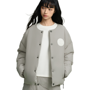 198969-031 | WOMEN'S PALLADIUM LOGO DOWN JACKET | FLINT GRAY