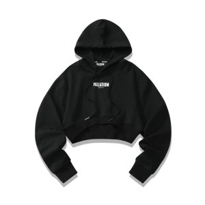 199300-009 | WOMEN'S PALLADIUM LOGO CROPPED HOODIE | ANTHRACITE