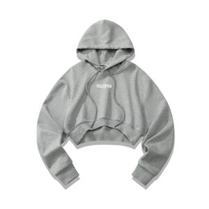 199300-037 | WOMEN'S PALLADIUM LOGO CROPPED HOODIE | HARBOR MIST