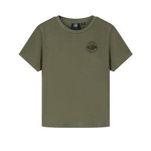 199739-367 | WOMEN'S HERITAGE PALLADIUM LOGO COTTON T-SHIRT | TEA LEAF