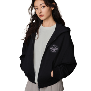 199756-032 | WOMEN'S LOGO DROPPED SHOULDERS HOODED JACKET | TAP SHOE