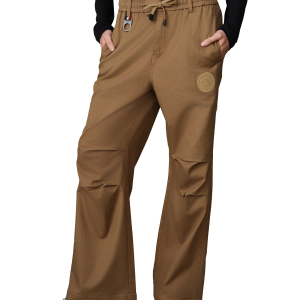 199787-301 | WOMEN'S PALLADIUM LOGO WIDE-LEG PANTS | PETRIFIED OAK