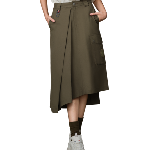 199799-367 | WOMEN'S IRREGULAR HEM SKIRT | TEA LEAF