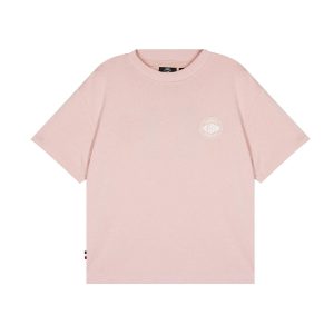 199812-635 | WOMEN'S PALLADIUM LOGO LOOSE FIT COTTON T-SHIRT | ROSE SMOKE