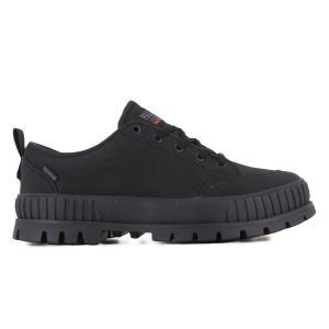 74408-001-M | UNISEX PALLASHOCK LO OG WP+ SNEAKERS | BLACK/BLACK