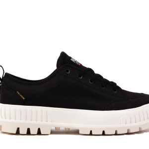 74408-043-M | UNISEX PALLASHOCK LO OG WP+ SNEAKERS | BLACK/OFF WHITE