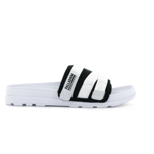 76696-102-M | SOLEA SLIDE | WHITE/BLACK