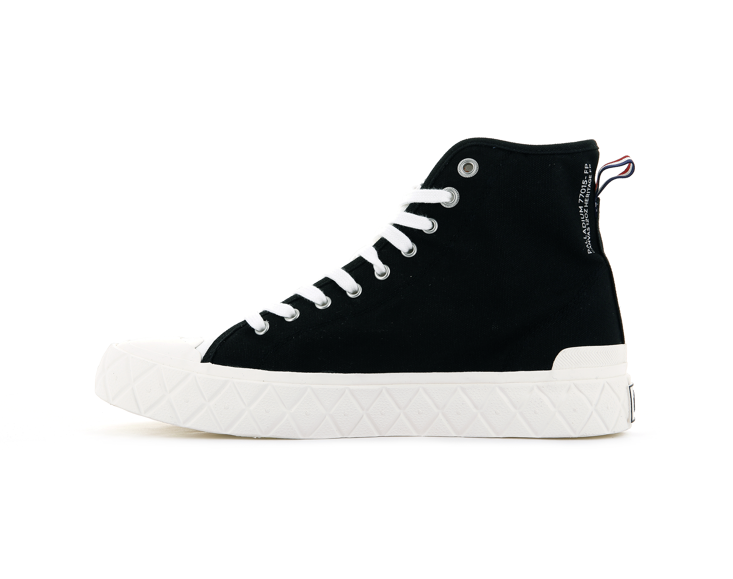 77015-030-M | PALLA ACE CANVAS MID | BLACK/MASHMALLLOW - Image 3