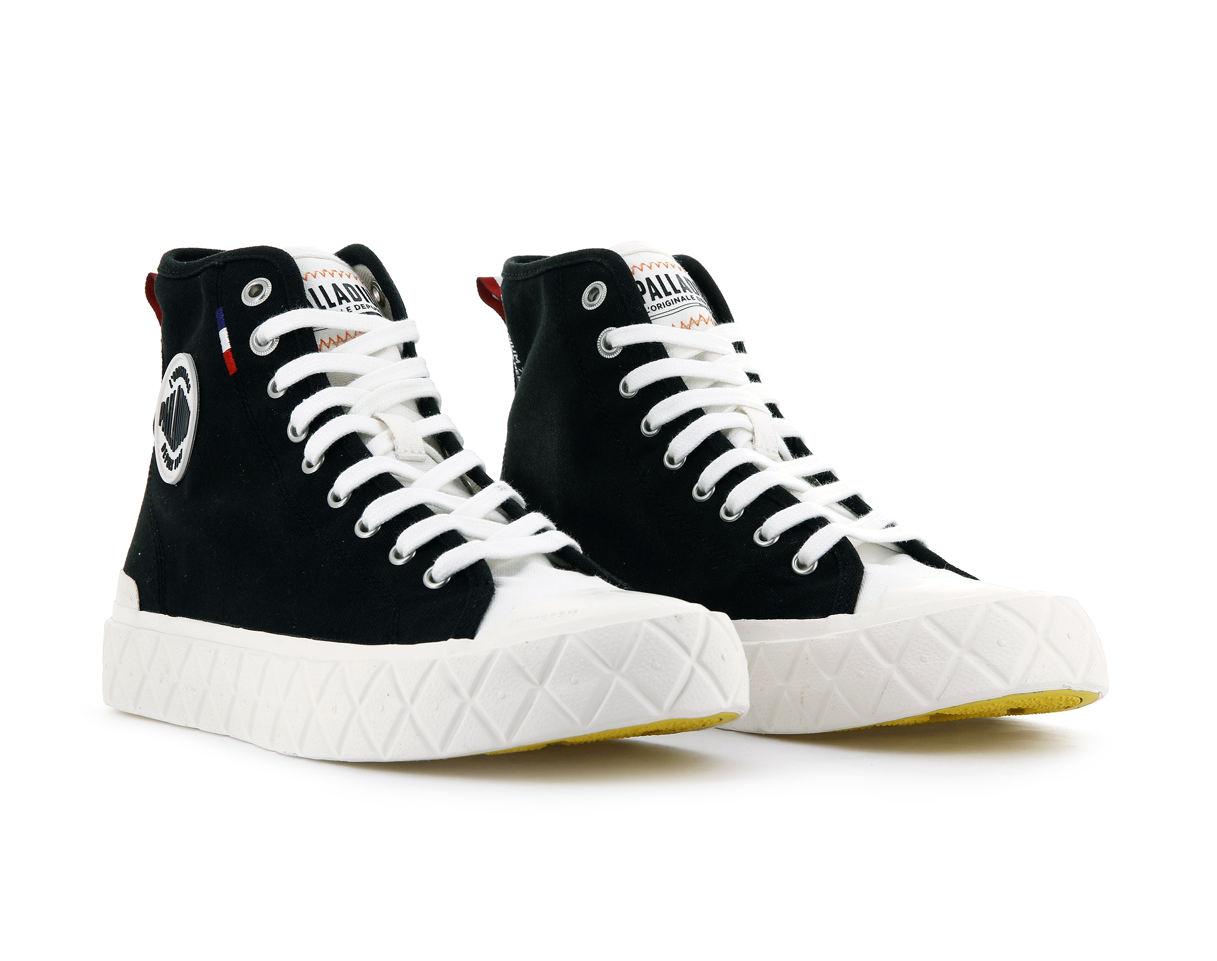 77015-030-M | PALLA ACE CANVAS MID | BLACK/MASHMALLLOW - Image 6