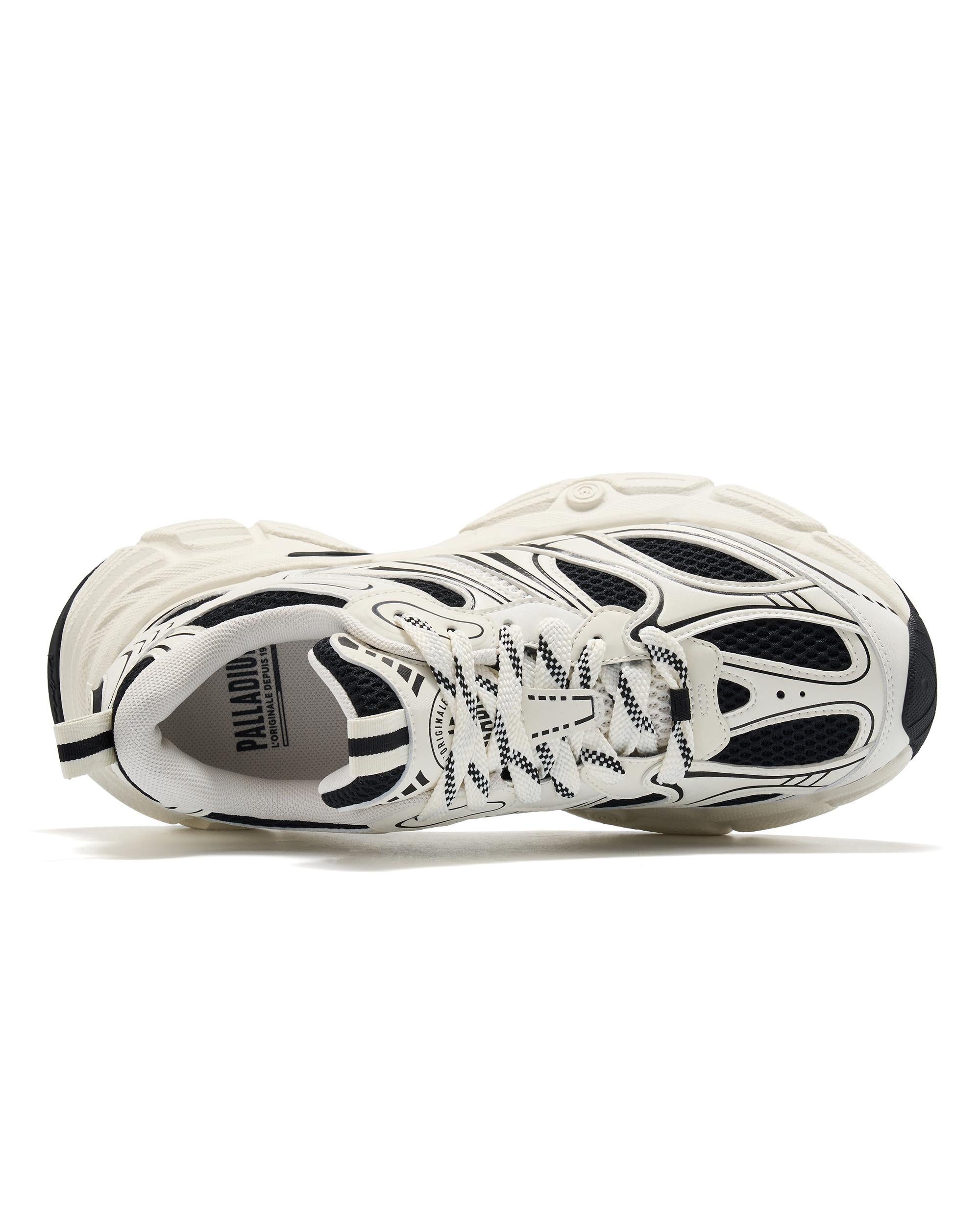 94577-019-M | WOMEN'S PALLAEIFFEL SNEAKERS | BK/SL/WT/BK - Image 3